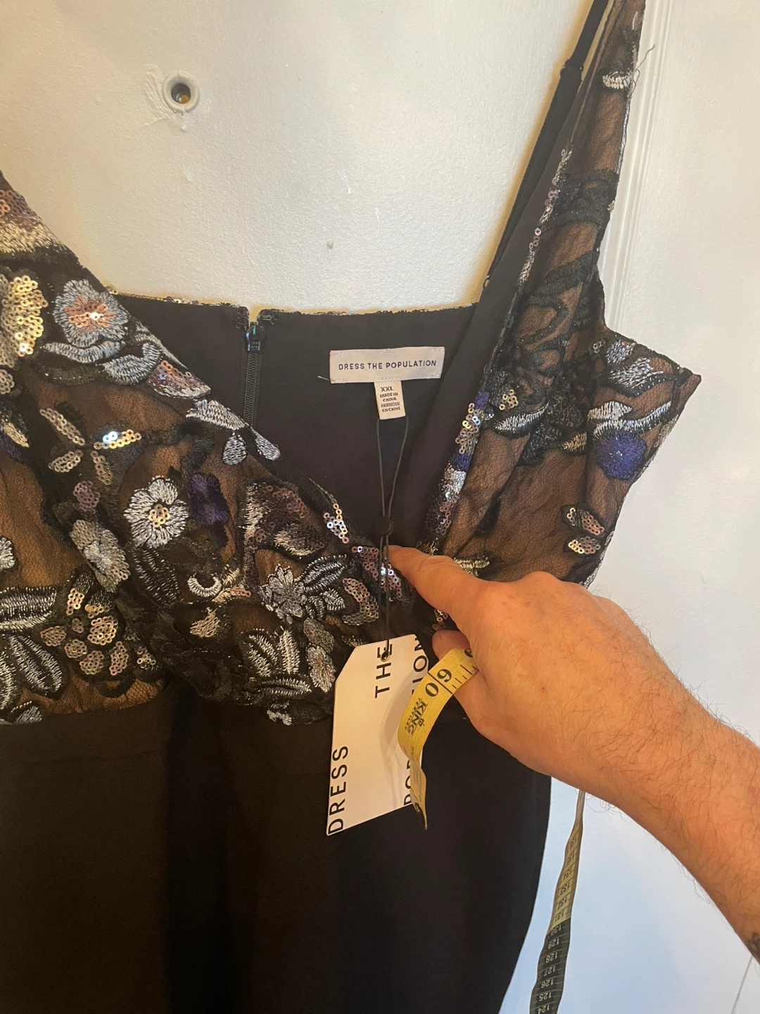 Dress the Population Sequin Floral Jumpsuit - photo 3