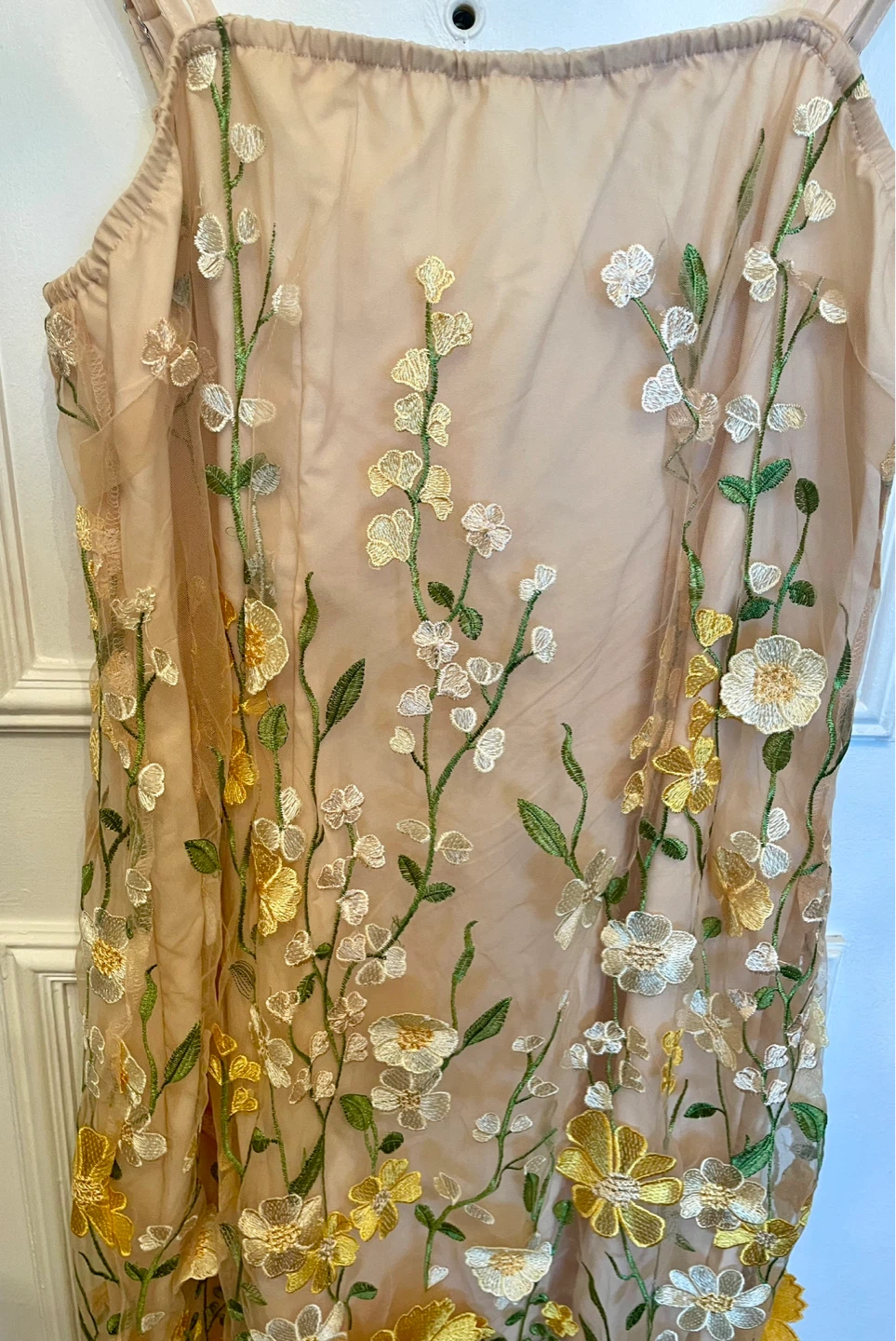Floral Embroidered Mesh Dress - photo 2