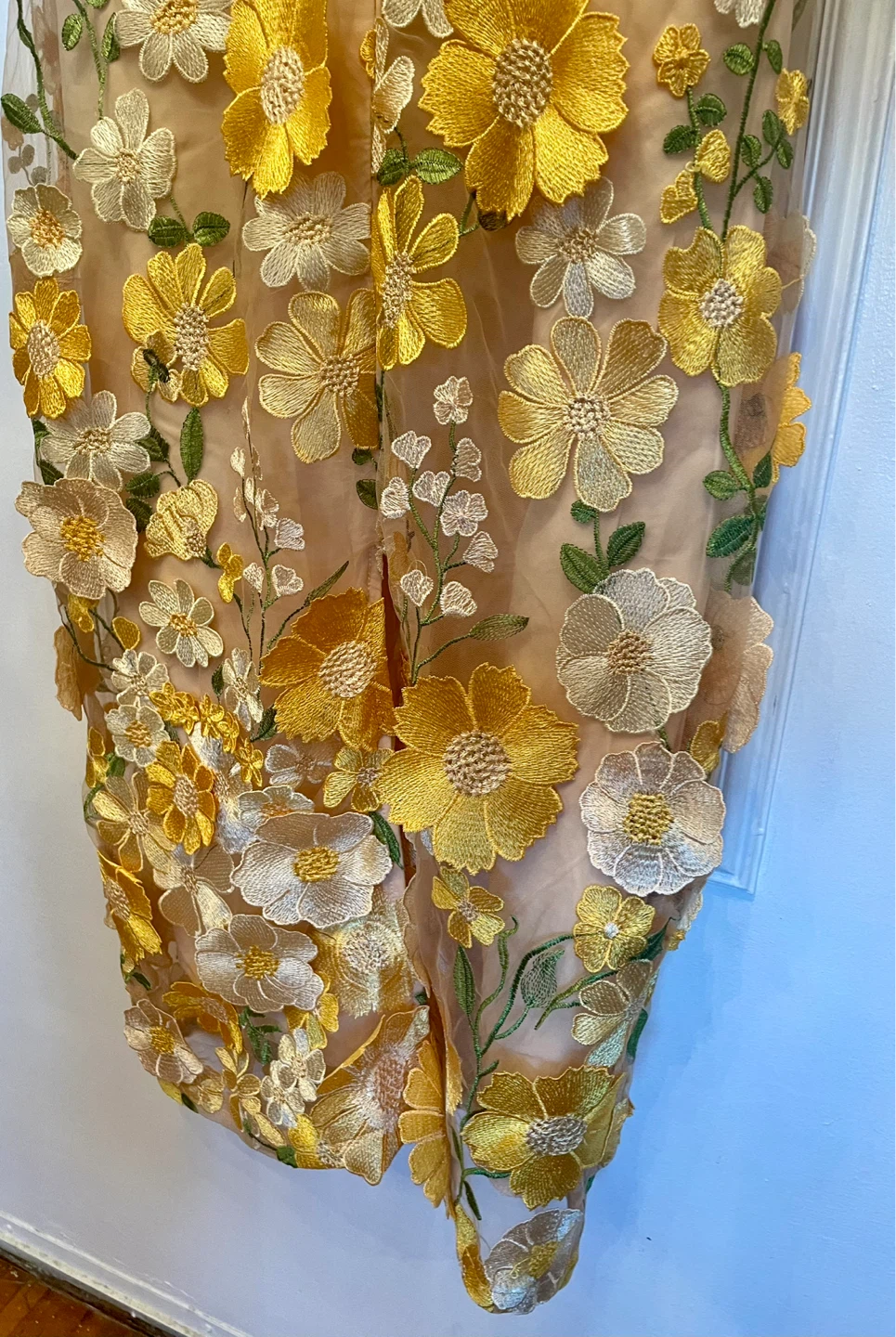Floral Embroidered Mesh Dress - photo 3