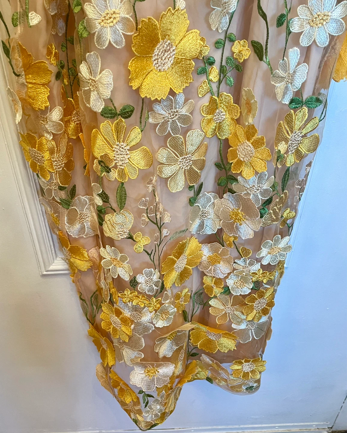 Floral Embroidered Mesh Dress - photo 5