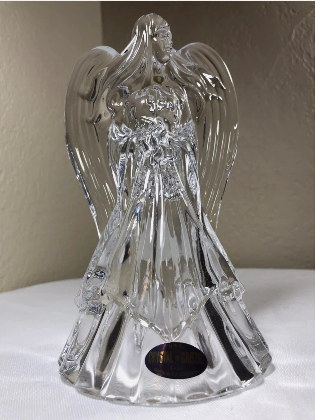 A Set Of 2 Vintage St George Crystal Candleholders - photo 2
