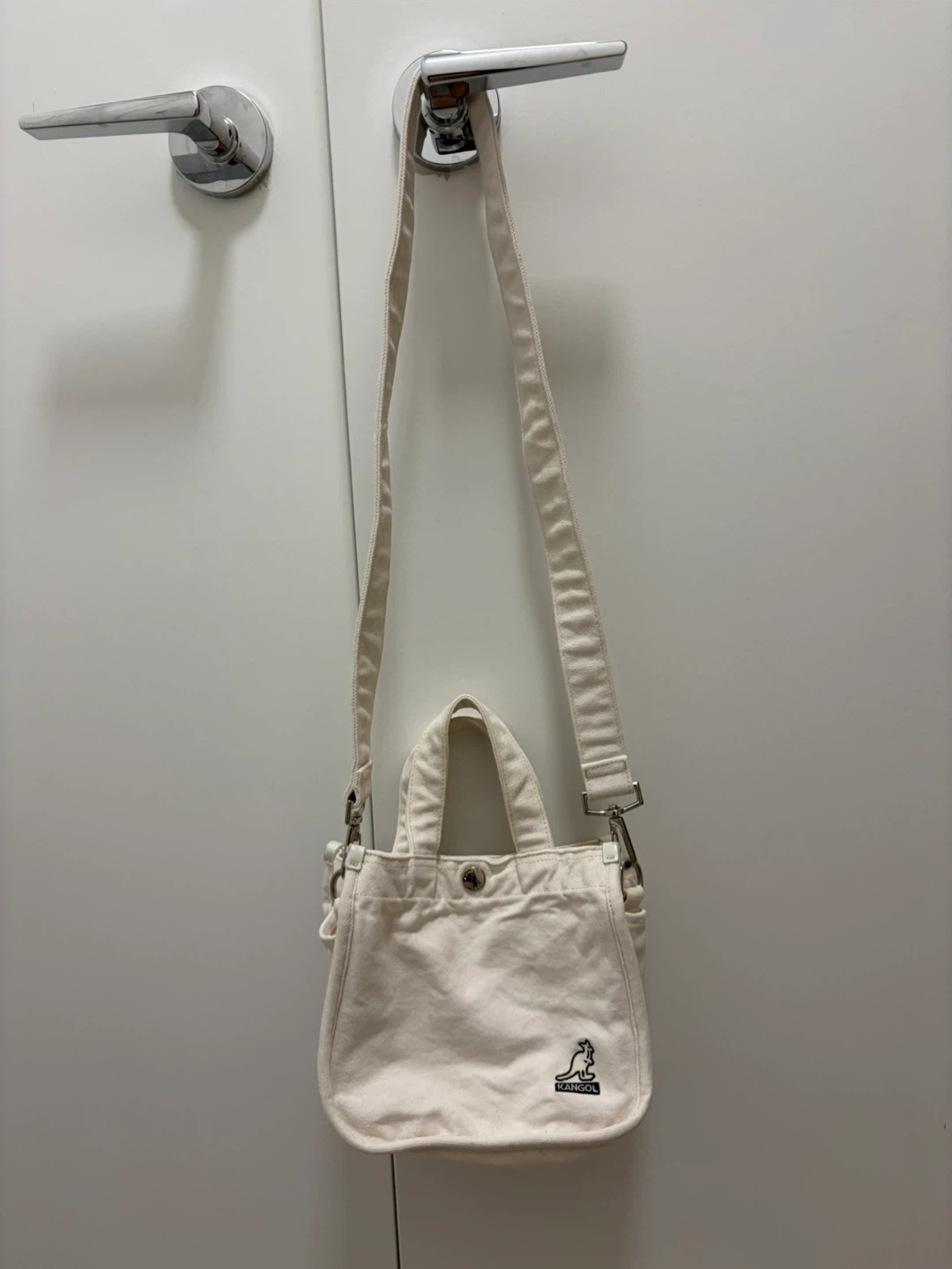 Kangol White Canvas Tote Bag