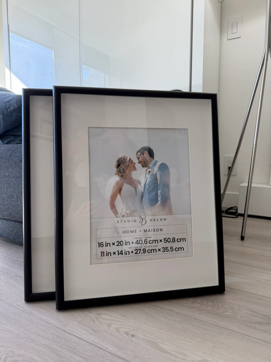 (2) Michaels Home Black Prescott Frame with Mat by Studio Décor