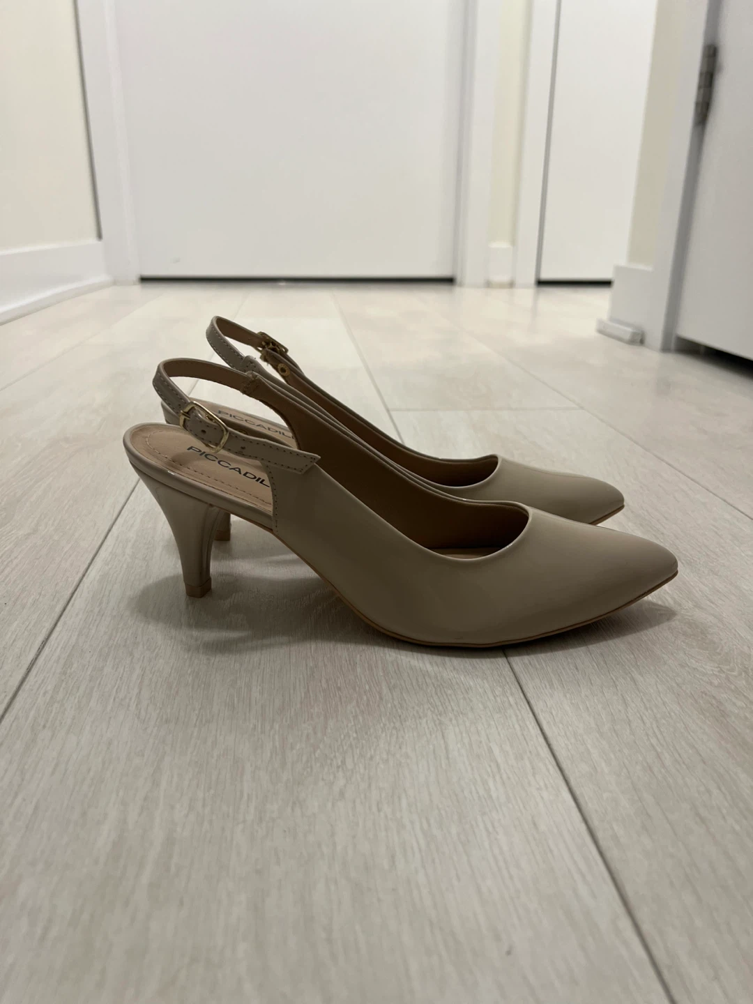 Women's Slingback Heels - Beige - photo 4