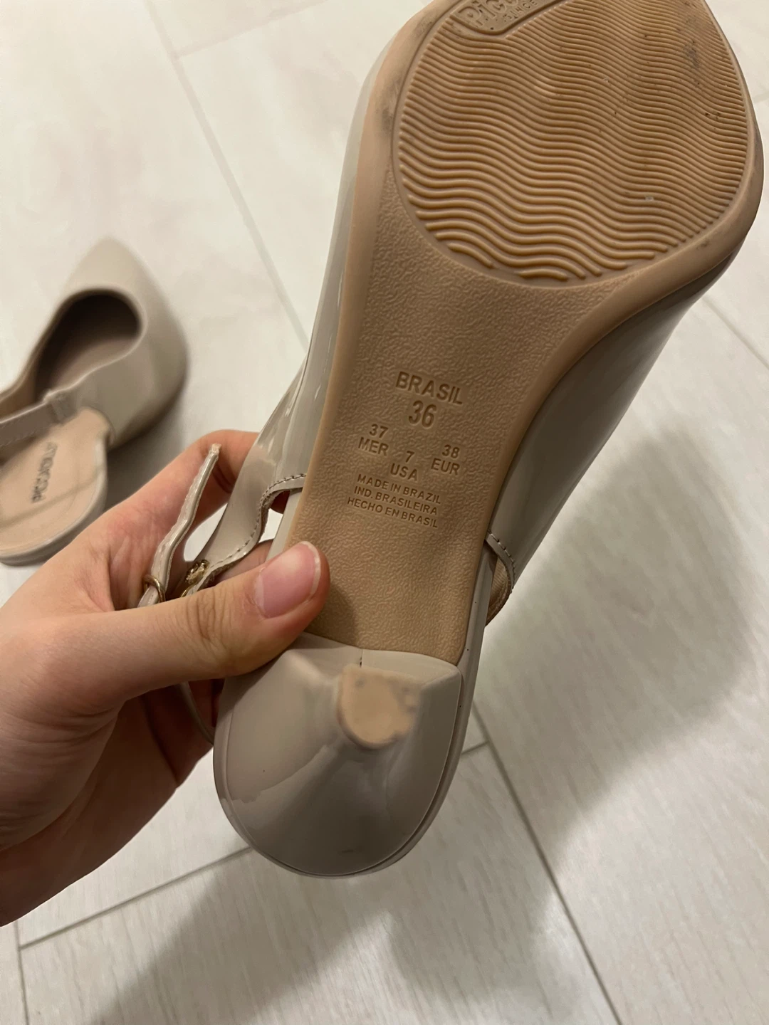 Women's Slingback Heels - Beige - photo 3