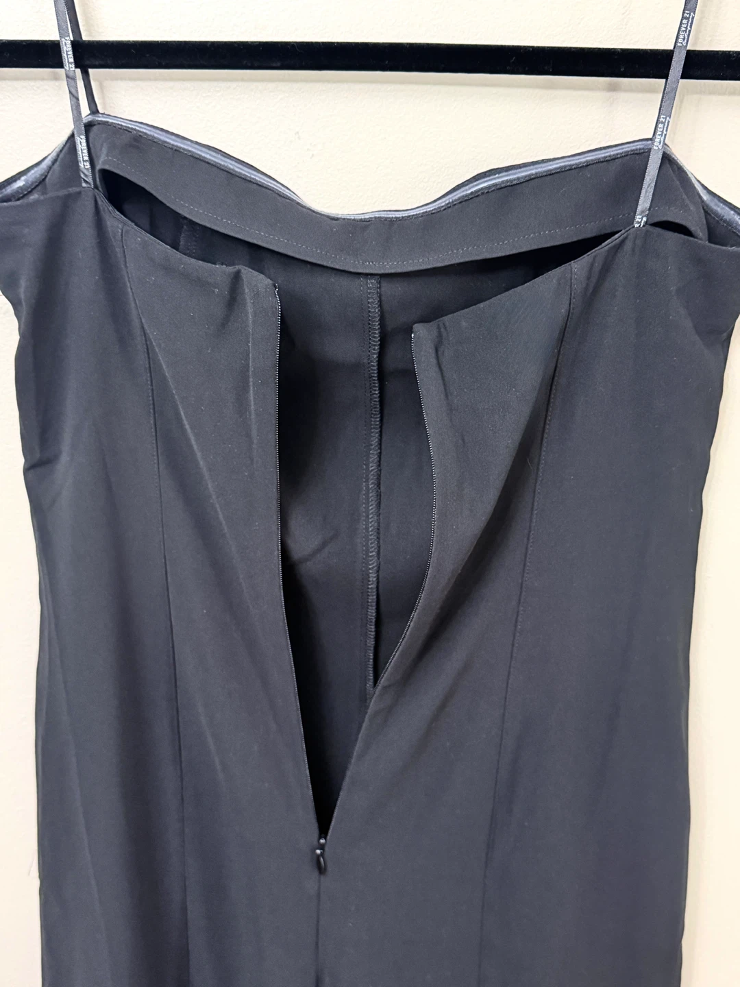 Forever 21 Black Strapless Wide Leg O-Ring Jumpsuit M - photo 5