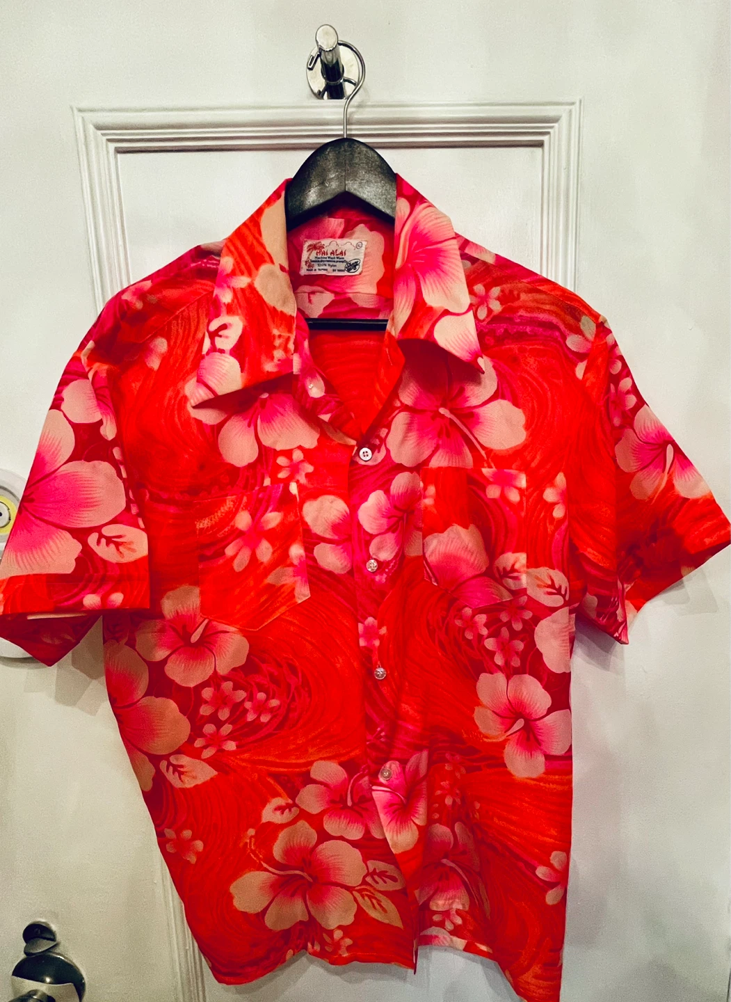 Hale Ala Hawaiian Shirt - Red Floral