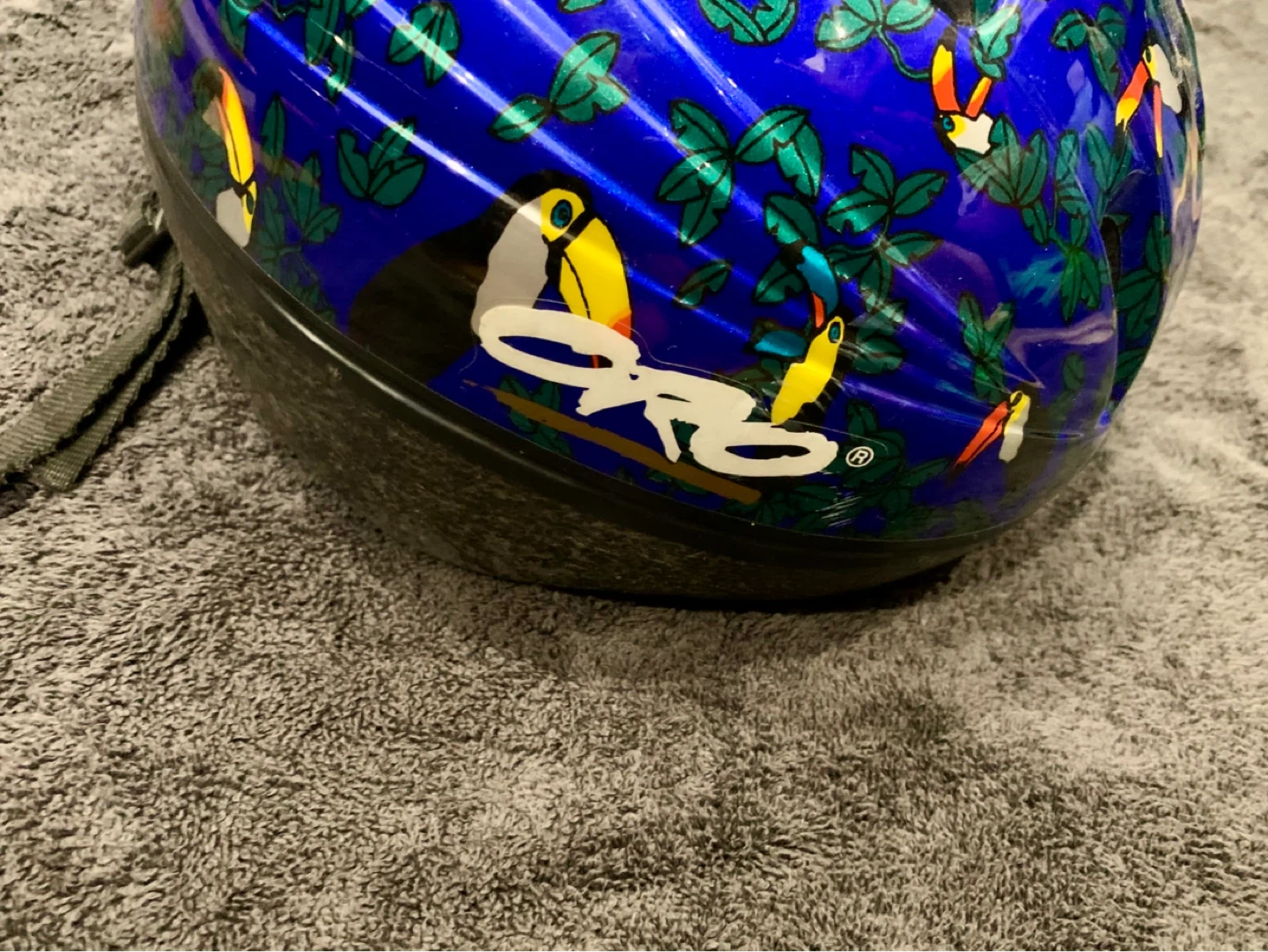 Kids Bike Helmet with Toucan Design
