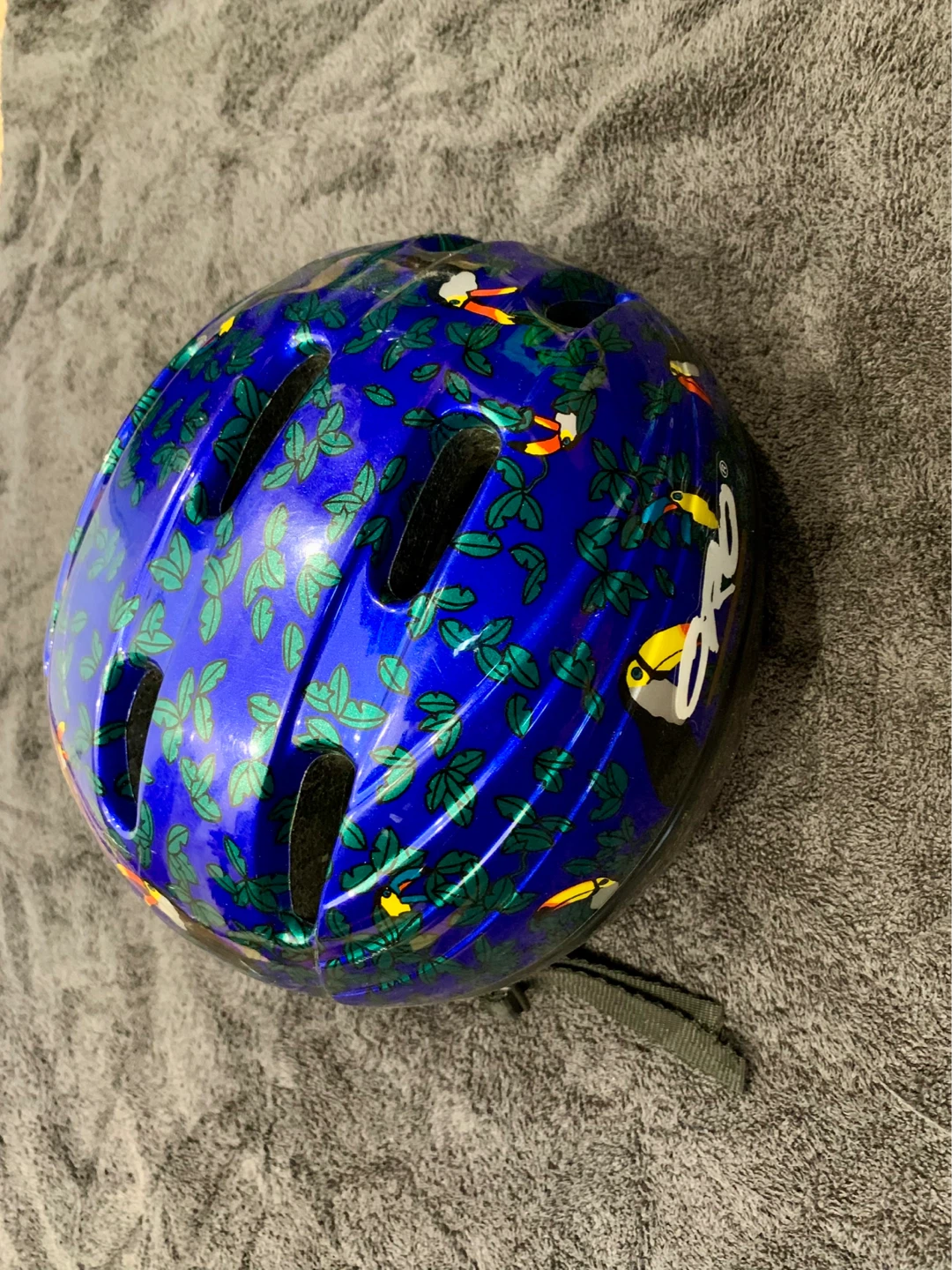 Kids Bike Helmet with Toucan Design - photo 2
