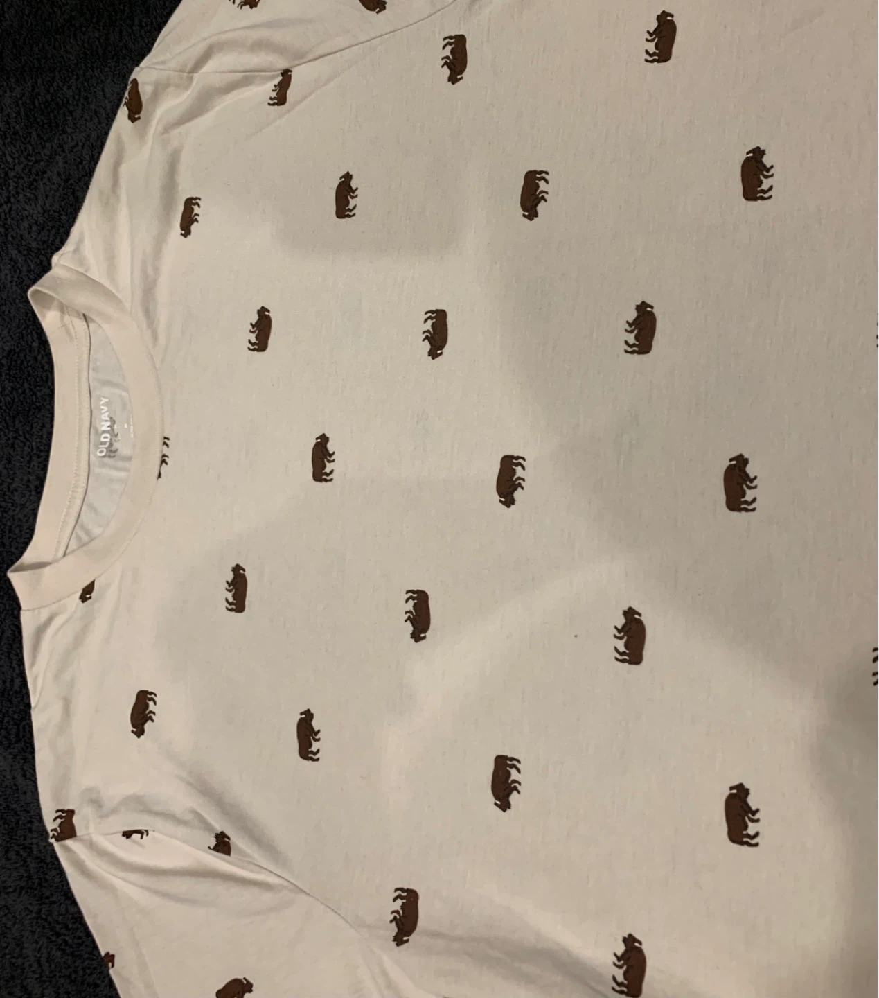 Old Navy Cream Bison Print T-Shirt - photo 4