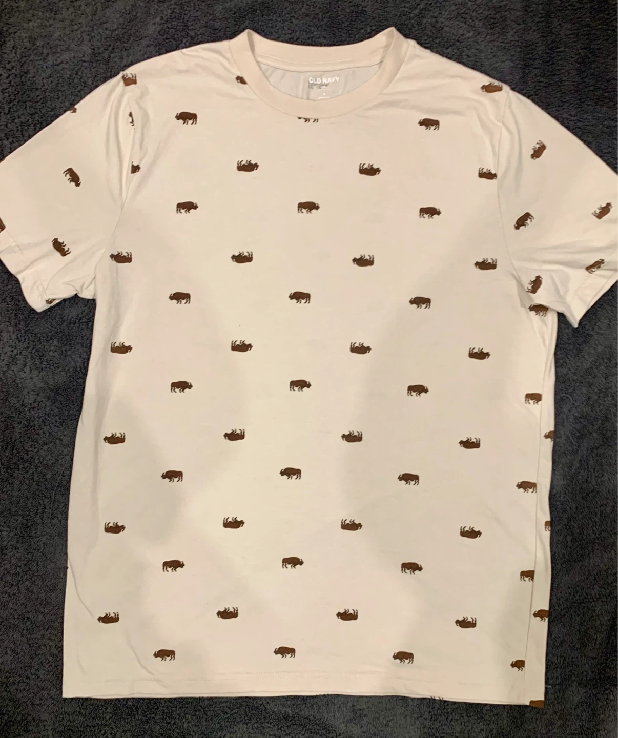 Old Navy Cream Bison Print T-Shirt - photo 2