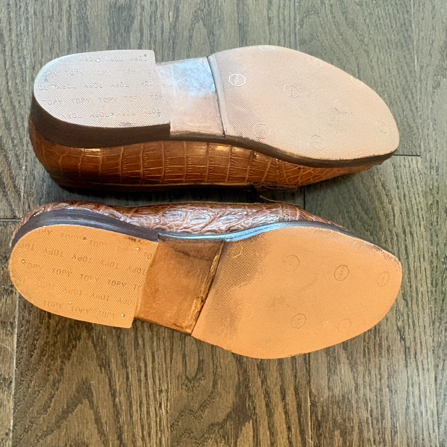 NWOT Brown Croc Loafers - photo 2