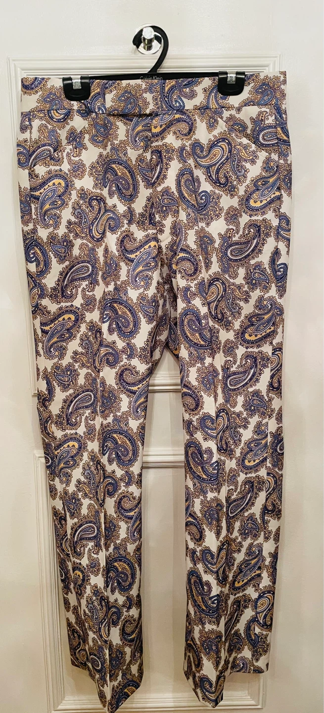Paisley Print Trousers