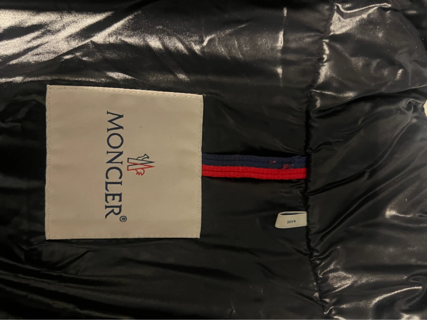 Moncler Black Monogram Down Puffer Jacket