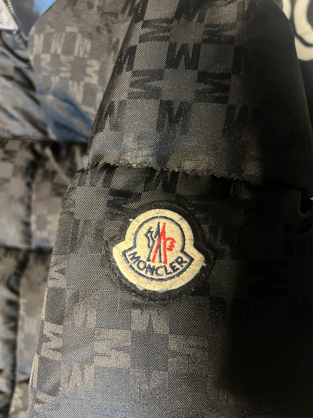 Moncler Black Monogram Down Puffer Jacket - photo 4