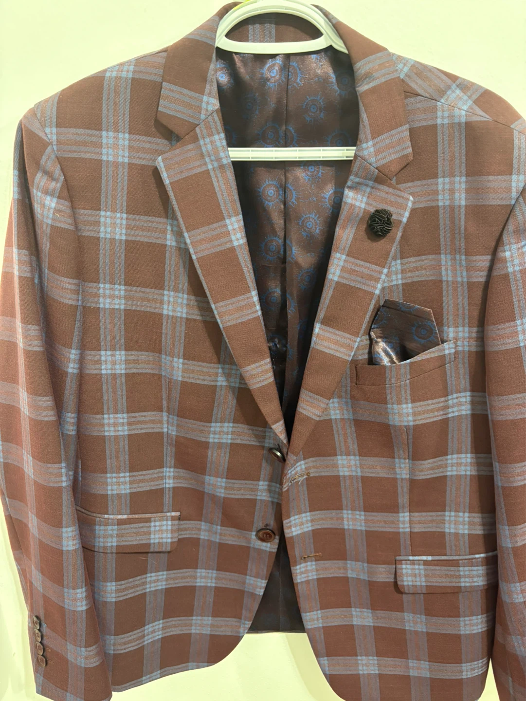 Strauss Plaid Blazer - Size 44S⚽️ - photo 2