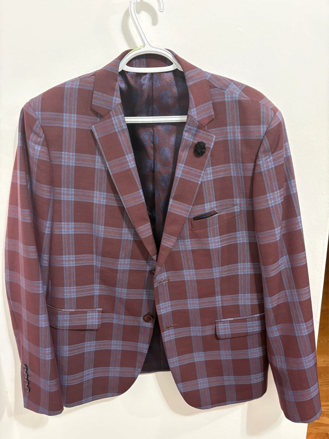 Strauss Plaid Blazer - Size 44S⚽️