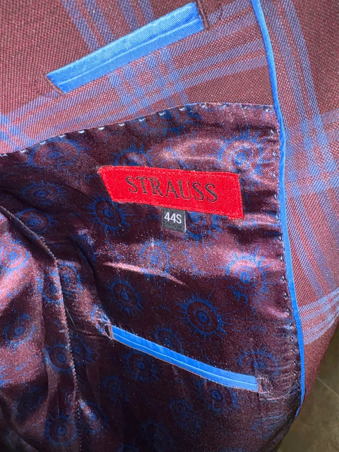 Strauss Plaid Blazer - Size 44S⚽️ - photo 4