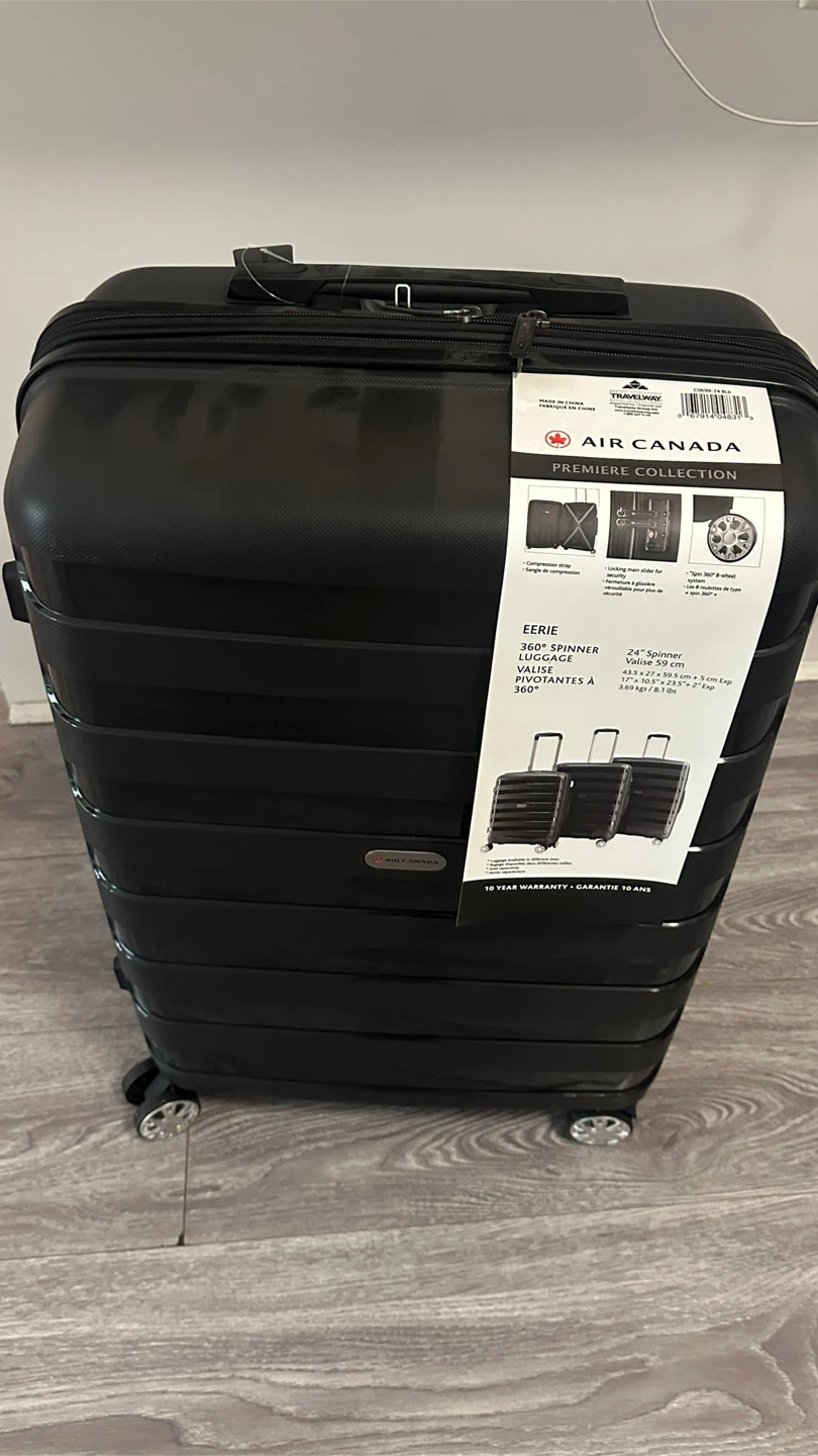 Air Canada Eerie 24" Spinner Luggage - Black ⚽ - photo 2