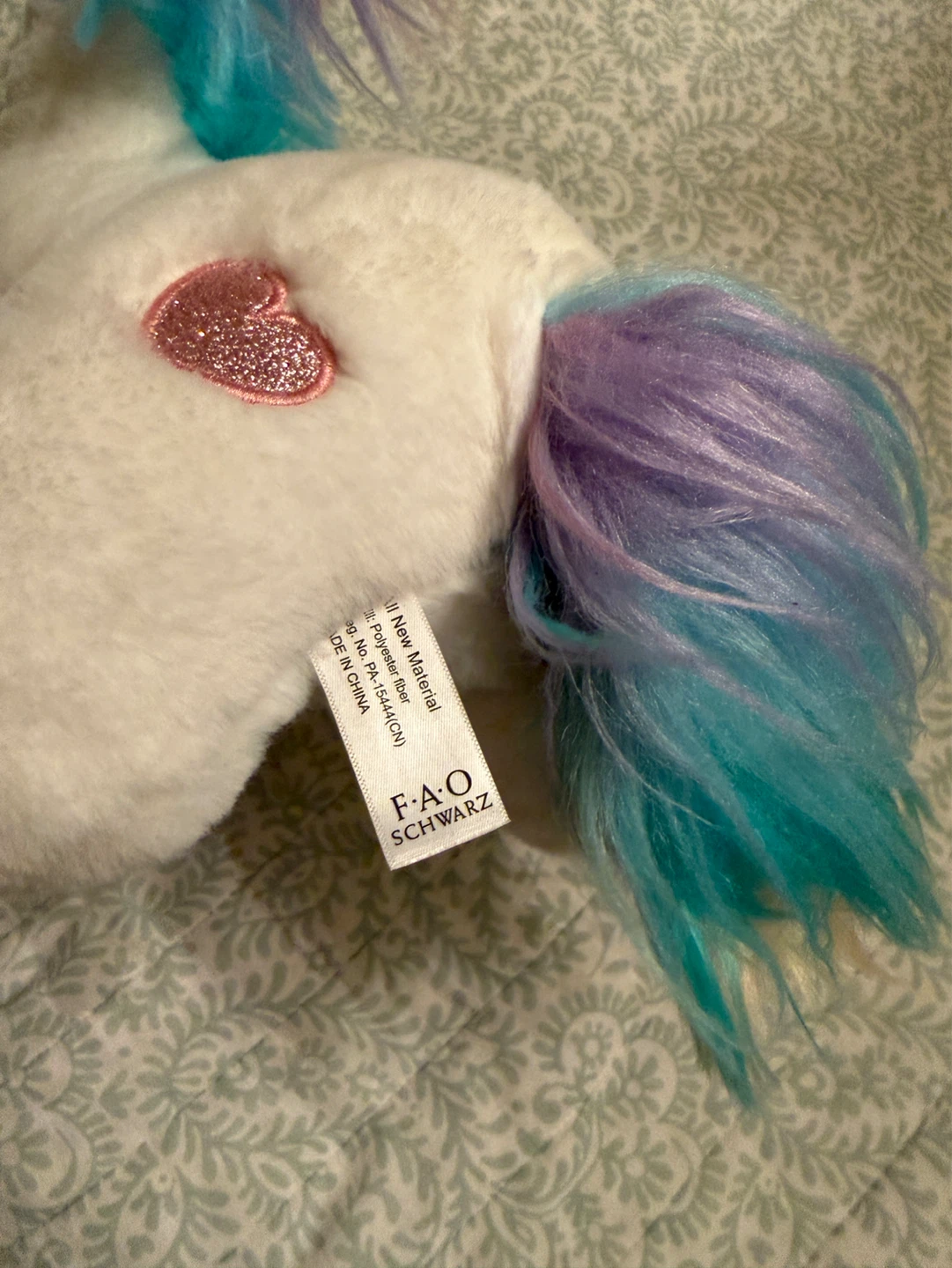 FAO Schwarz White Unicorn Plush Toy - photo 5