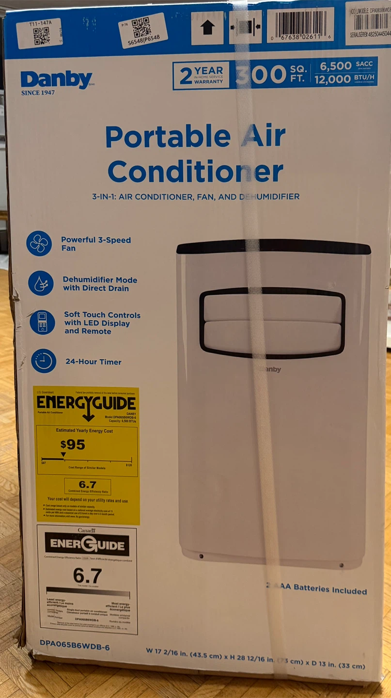 Danby 12,000 BTU Portable AC (3-in-1) – Brand New Sealed