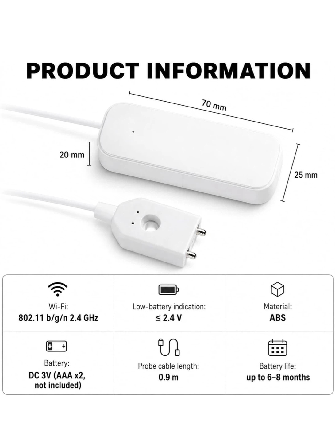Wi-Fi Water Leak Detector - photo 2