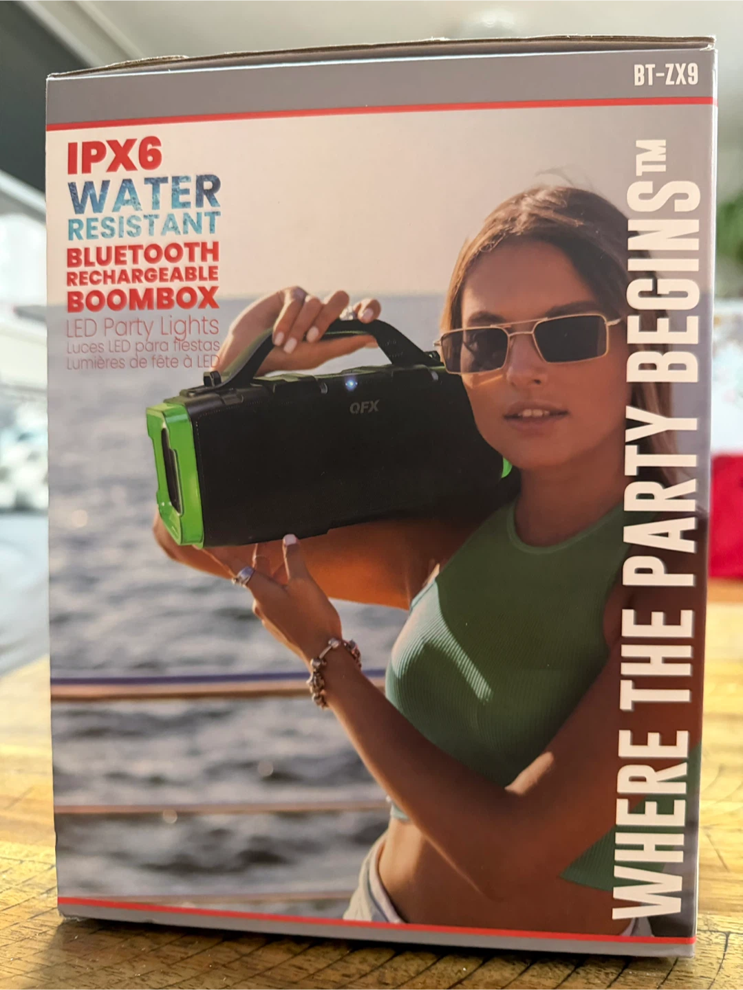 Brand New QFX Boombox – Waterproof, LED Lights & Massive Sound! - photo 3