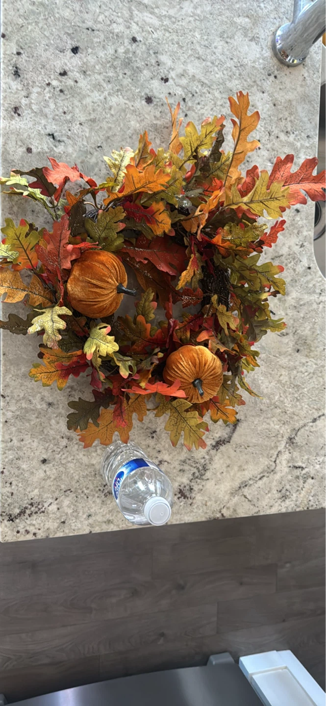 Fall Harvest Wreath with Pumpkins
