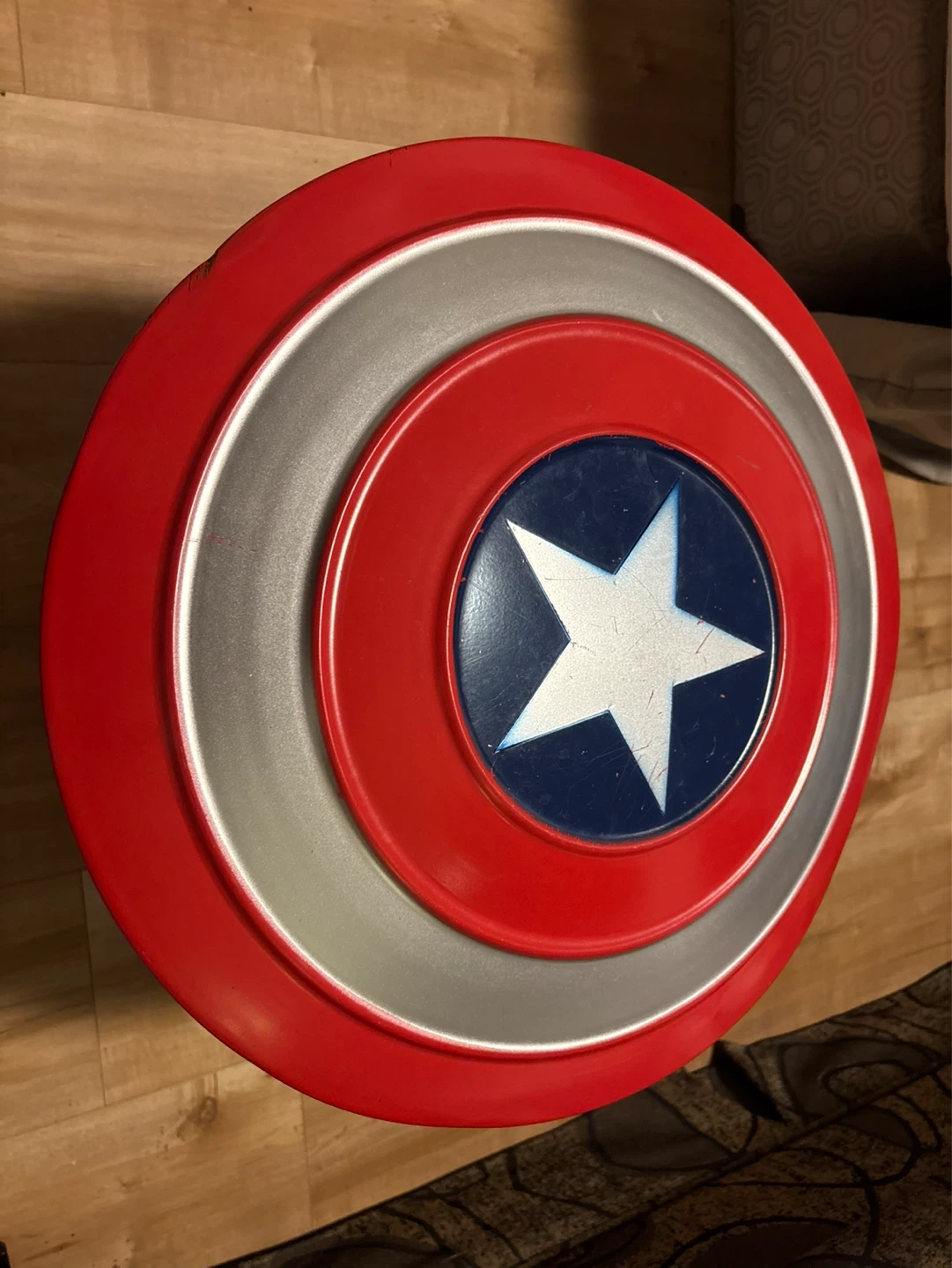 18" Captain America Shield Can Metal