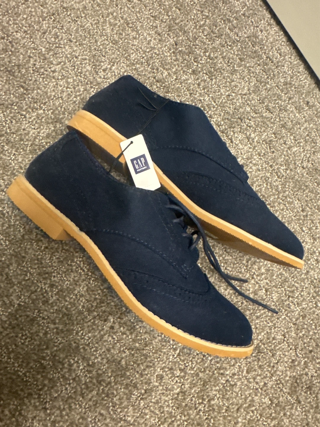GAP Navy Wingtip Oxford Shoes NEW WITH TAG SIZE 8W - photo 4