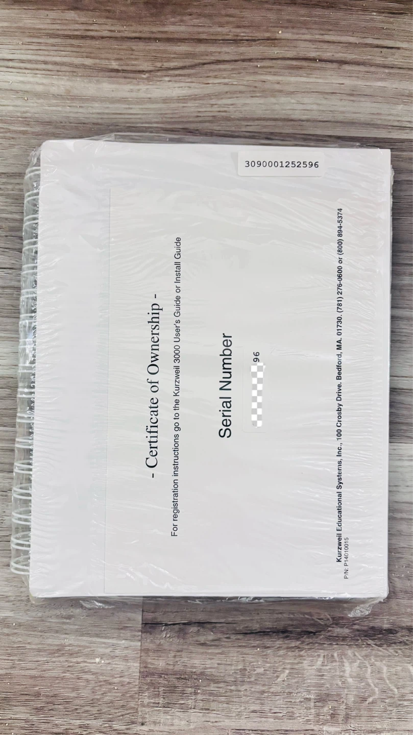 Kurzweil 3000 Windows Software and Manual Set - photo 5