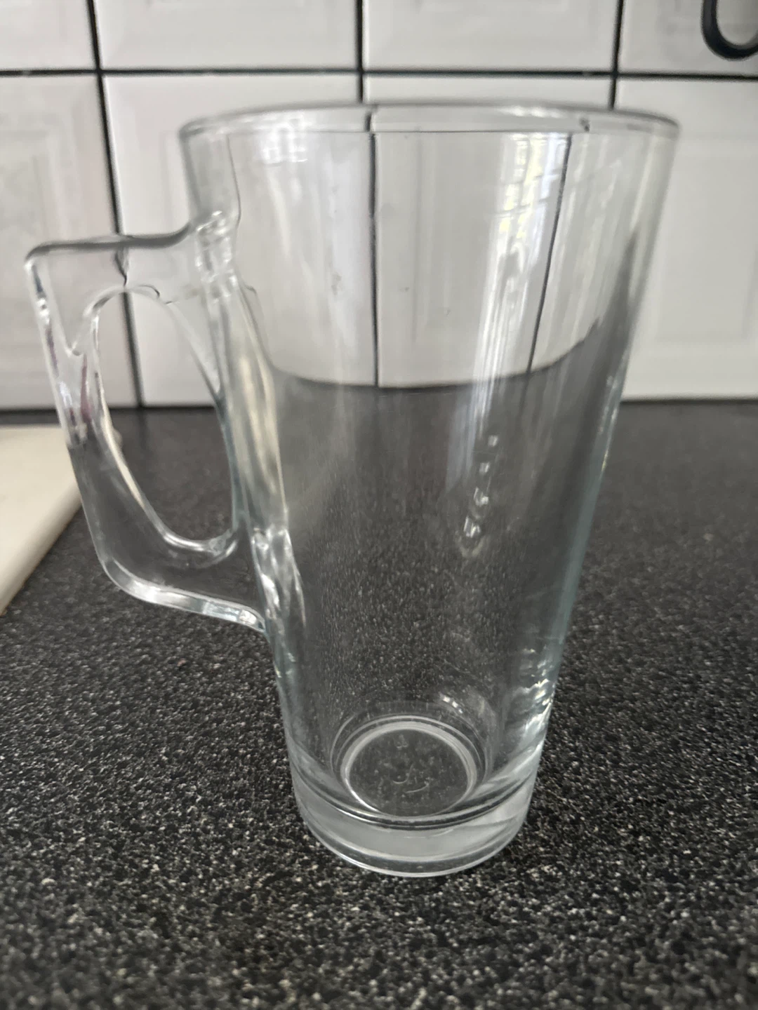 Set of 4 Clear Glass Mugs with Handles - photo 3