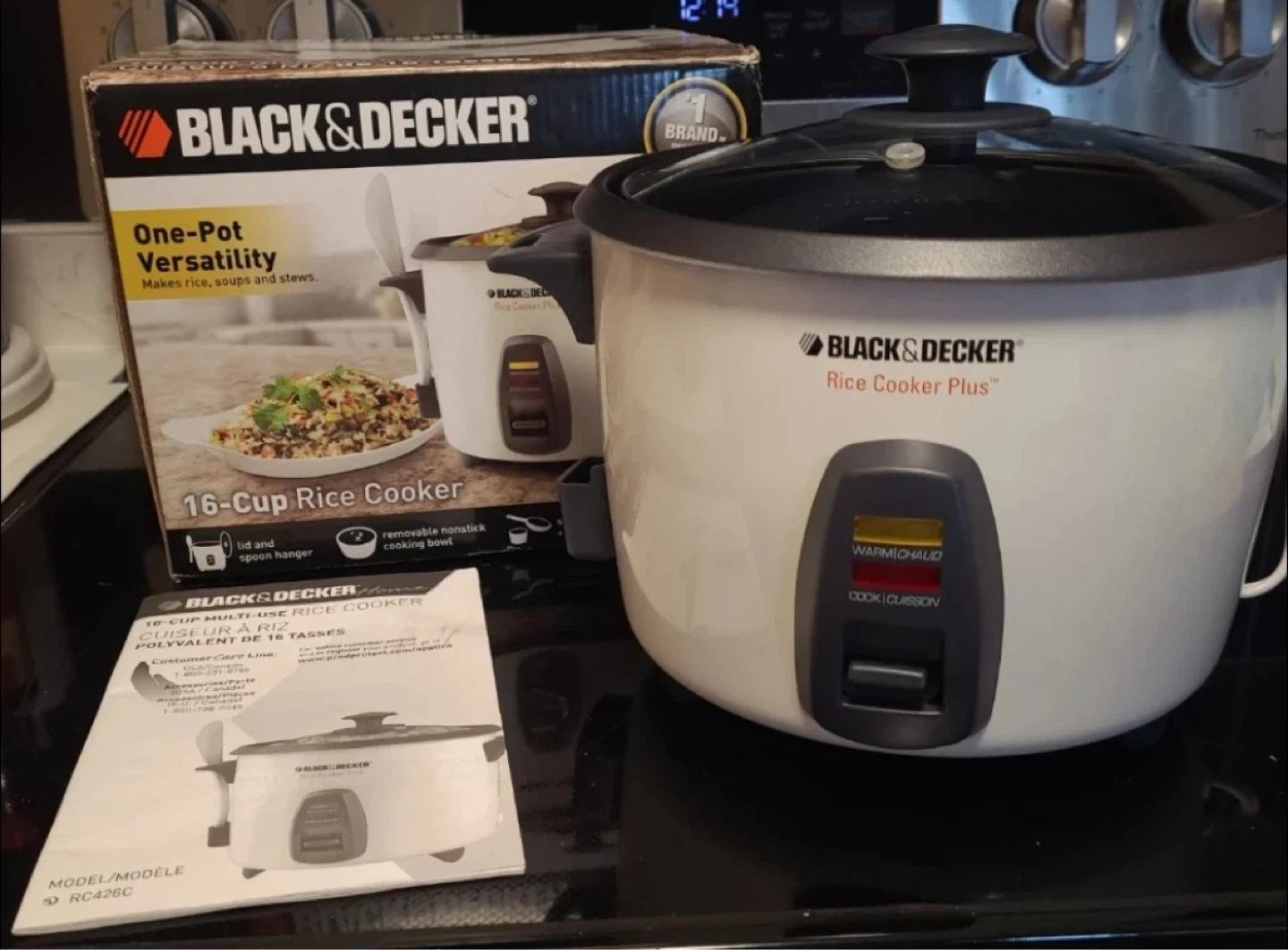 BLACK+DECKER 16-Cup Rice Cooker Plus