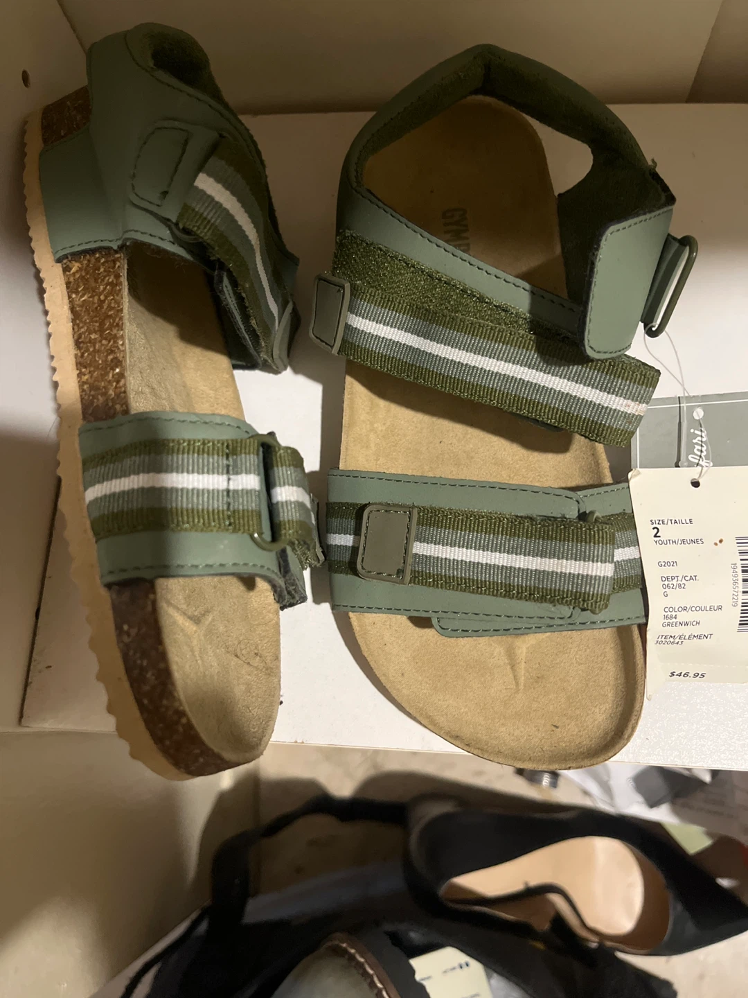 Gymboree Green Youth Sandals Size 2