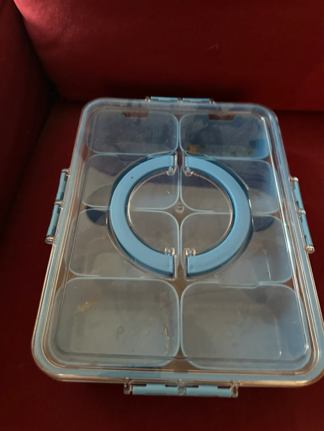 Bento Lunch Box with Blue Accents - photo 2