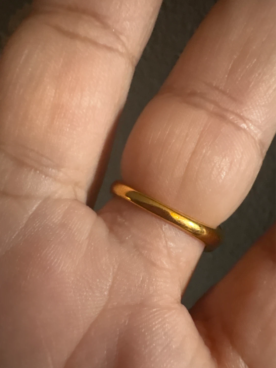 ⚽️ Vintage Gold Tone Ring with White Pearl - photo 4