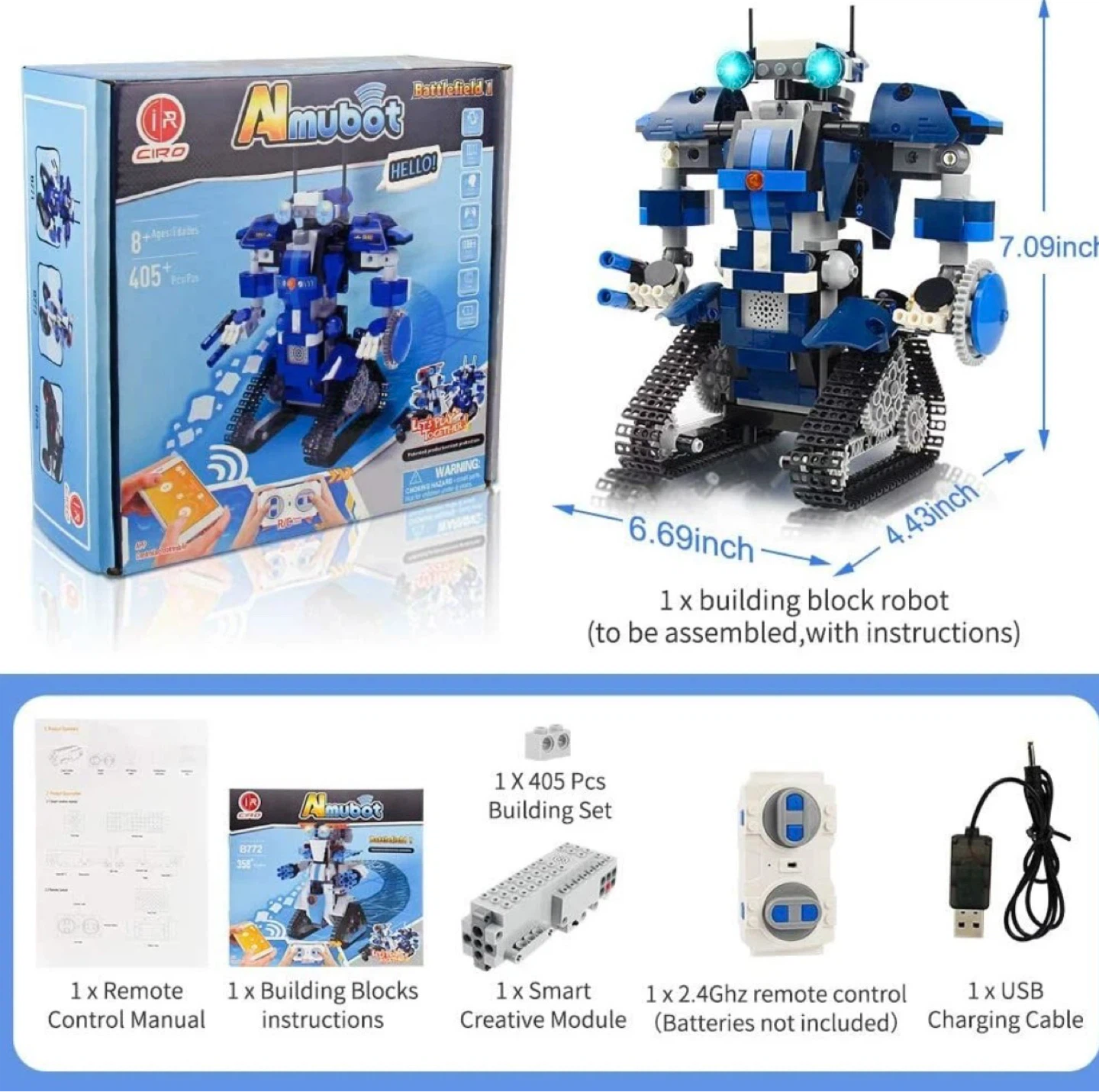 Almubot Battlefield 1 Building Blocks Robot Kit - photo 4
