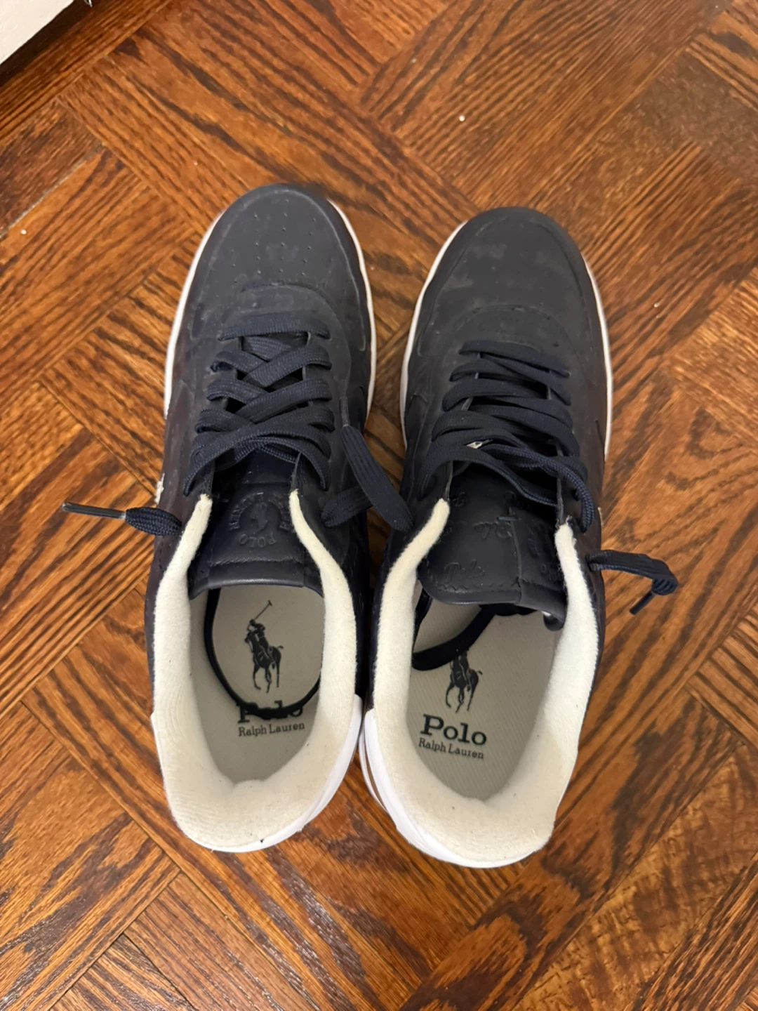 Polo Ralph Lauren Navy Sneakers with Box - photo 3