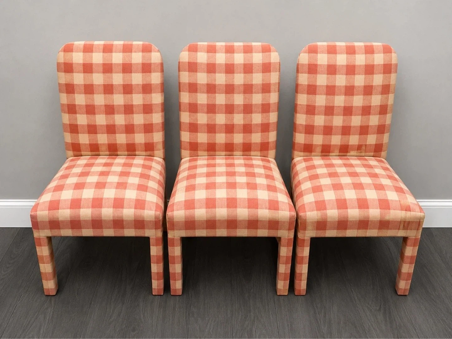 ⚽️ 4 Chairs with Gingham Pattern - photo 2