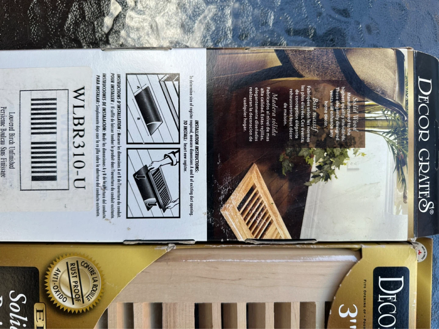 Decor Grates Solid Wood Floor Register 3" X 10" - photo 3