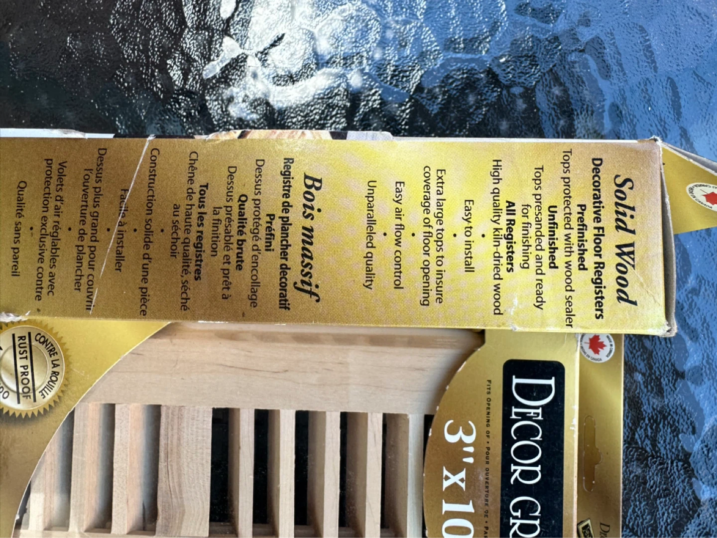 Decor Grates Solid Wood Floor Register 3" X 10" - photo 2