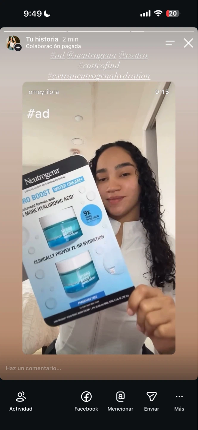Neutrogena Hydro Boost Water Cream+ 2-Pack