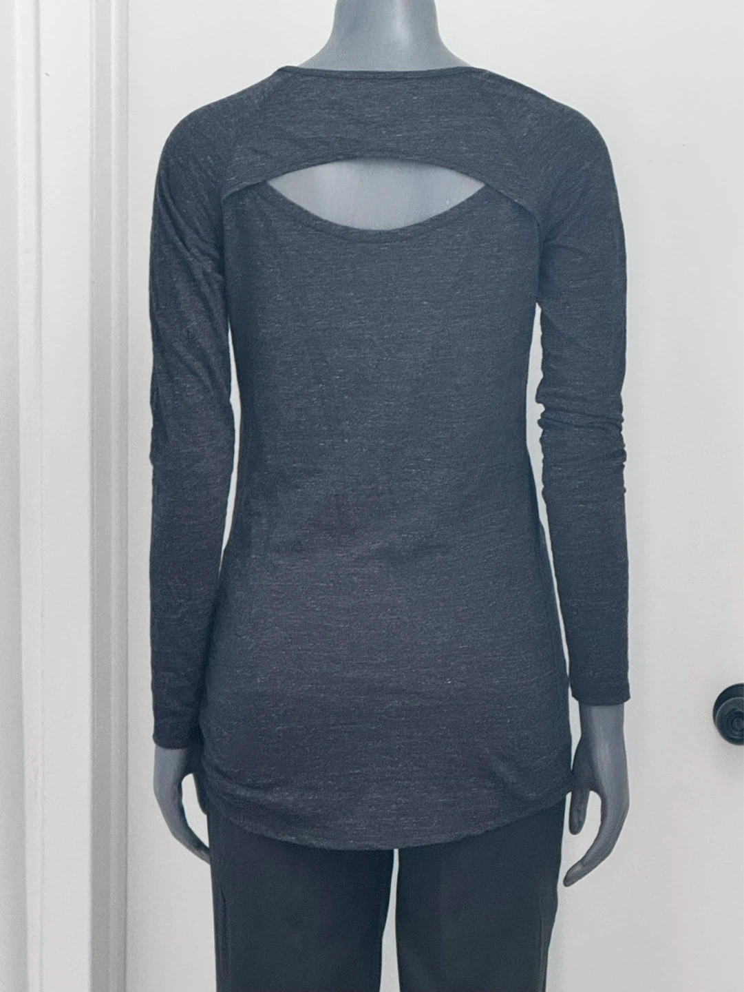 Roots Long Sleeve Top - Charcoal Grey - Medium - photo 2