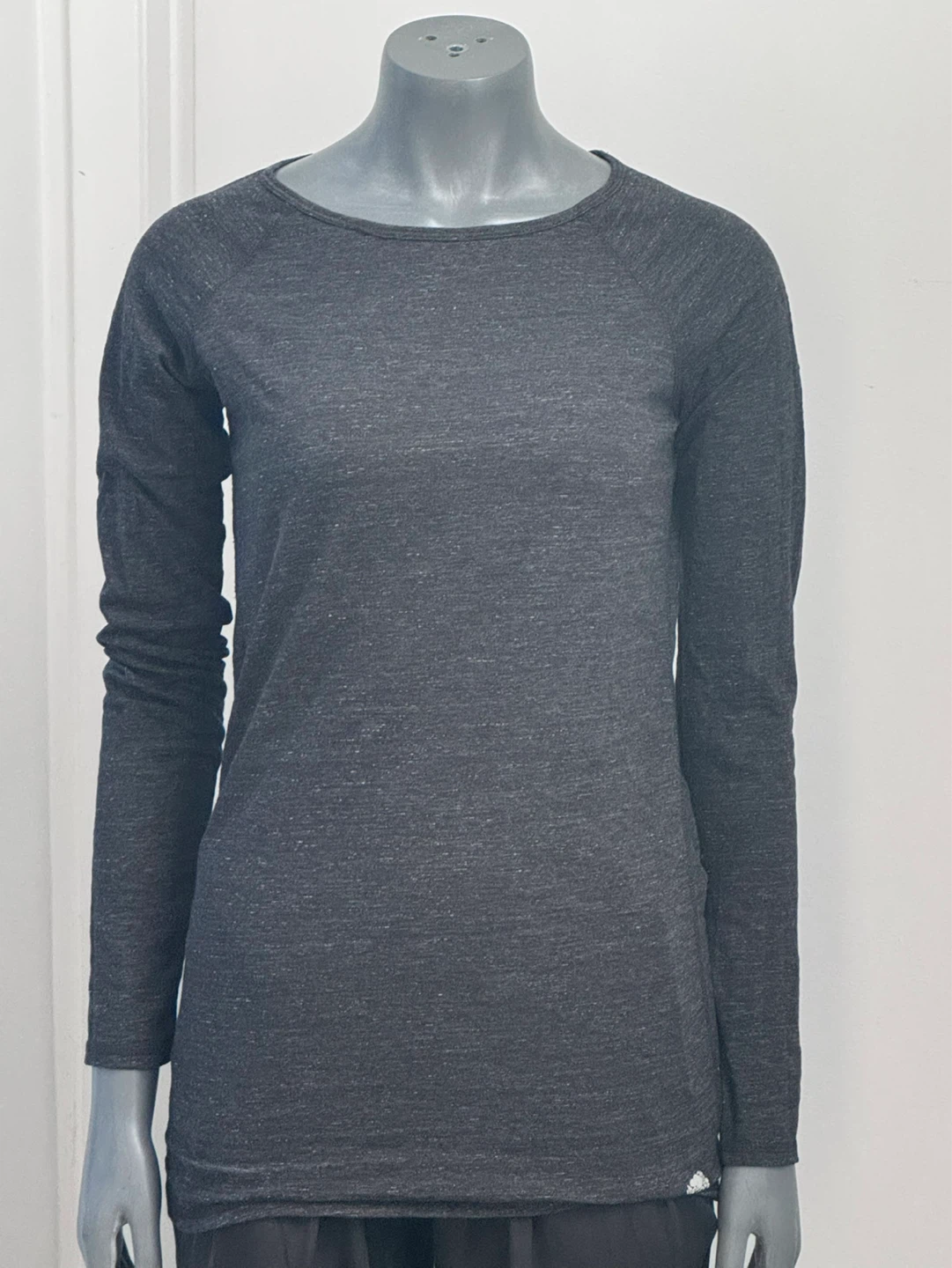 Roots Long Sleeve Top - Charcoal Grey - Medium