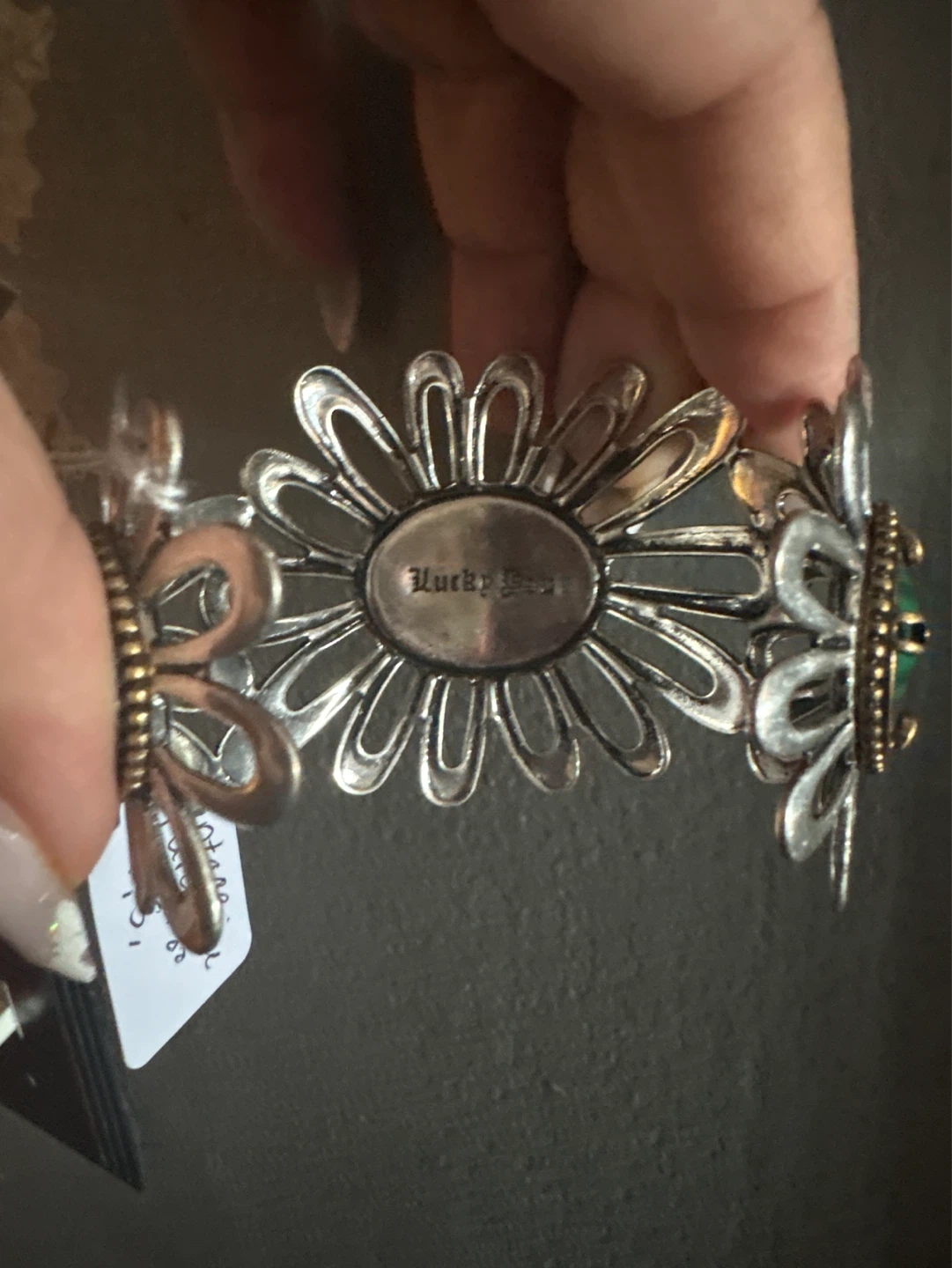 ⚽️ Lucky Brand Flower Bracelet with Turquoise & Malachite stones - photo 4
