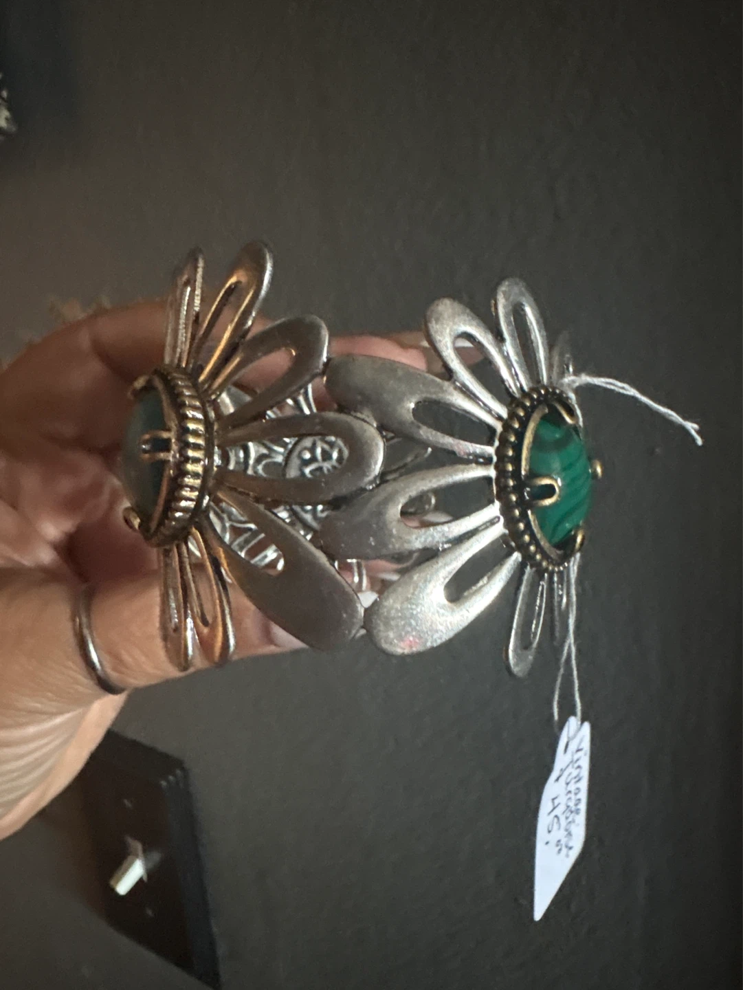 ⚽️ Lucky Brand Flower Bracelet with Turquoise & Malachite stones - photo 2