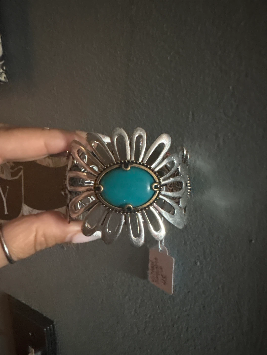 ⚽️ Lucky Brand Flower Bracelet with Turquoise & Malachite stones