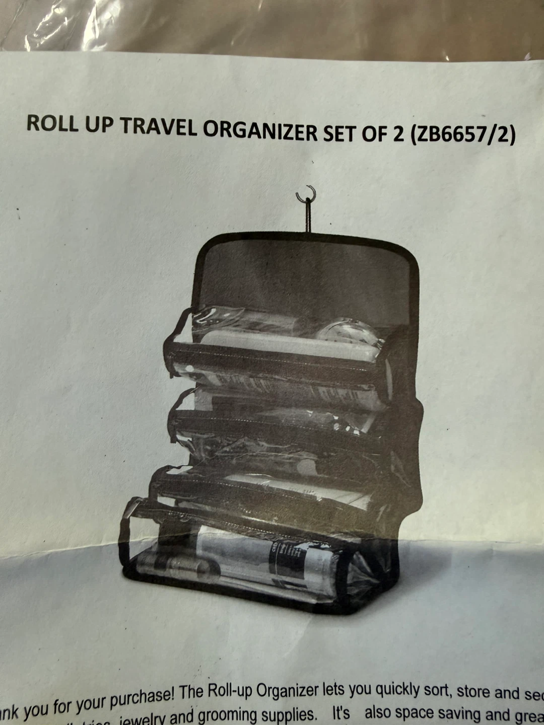 Roll Up Travel Organizer  (only 1)