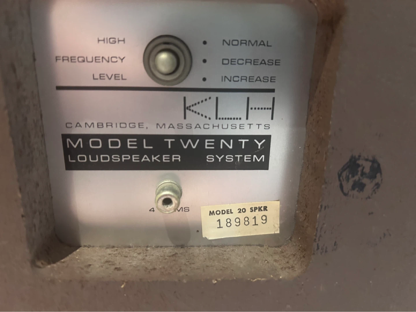 KLH Model Twenty Loudspeaker System - photo 3