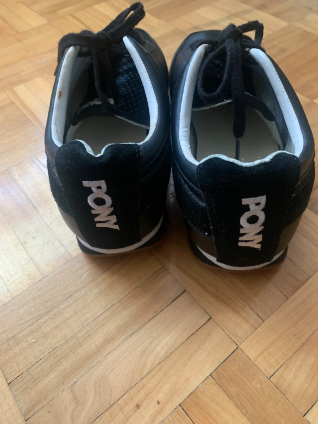 ⚽️Pony MX77 Black Leather Shoes - photo 2